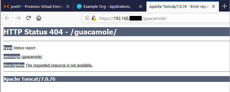 Tomcat Status 404