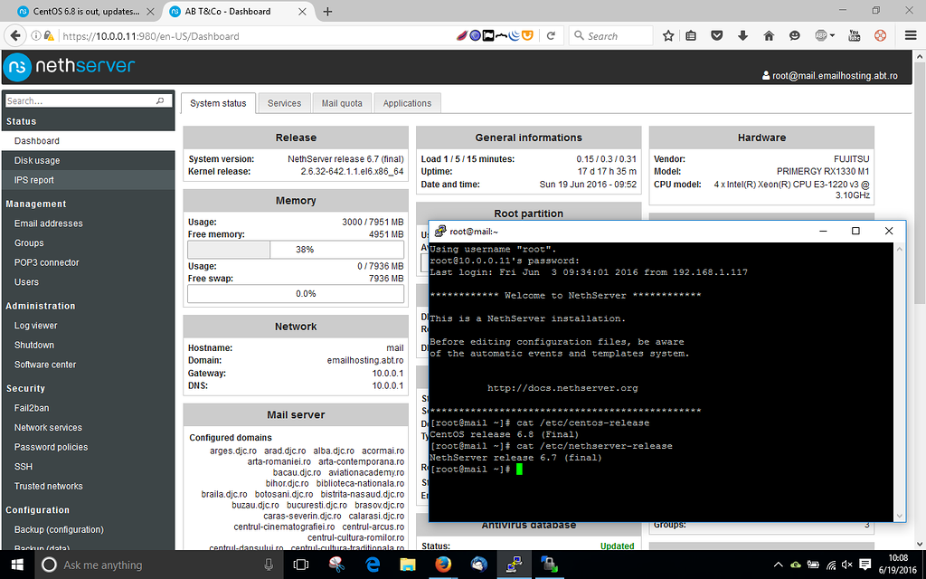 No mirrors for "centosbase" and for "centosupdates" repositories
