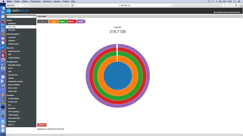 How to configure the Disk Usage module? - Support - NethServer Community