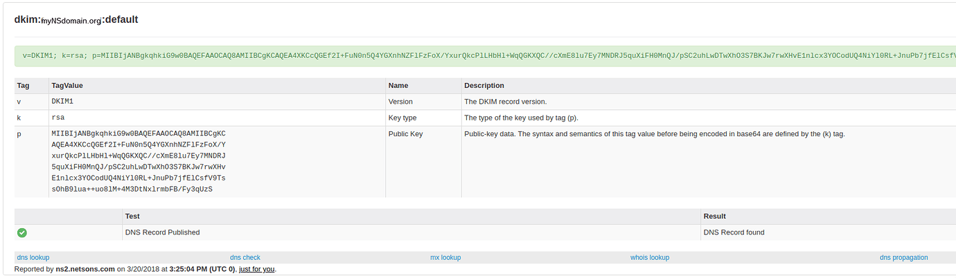 Что такое dkim запись в dns