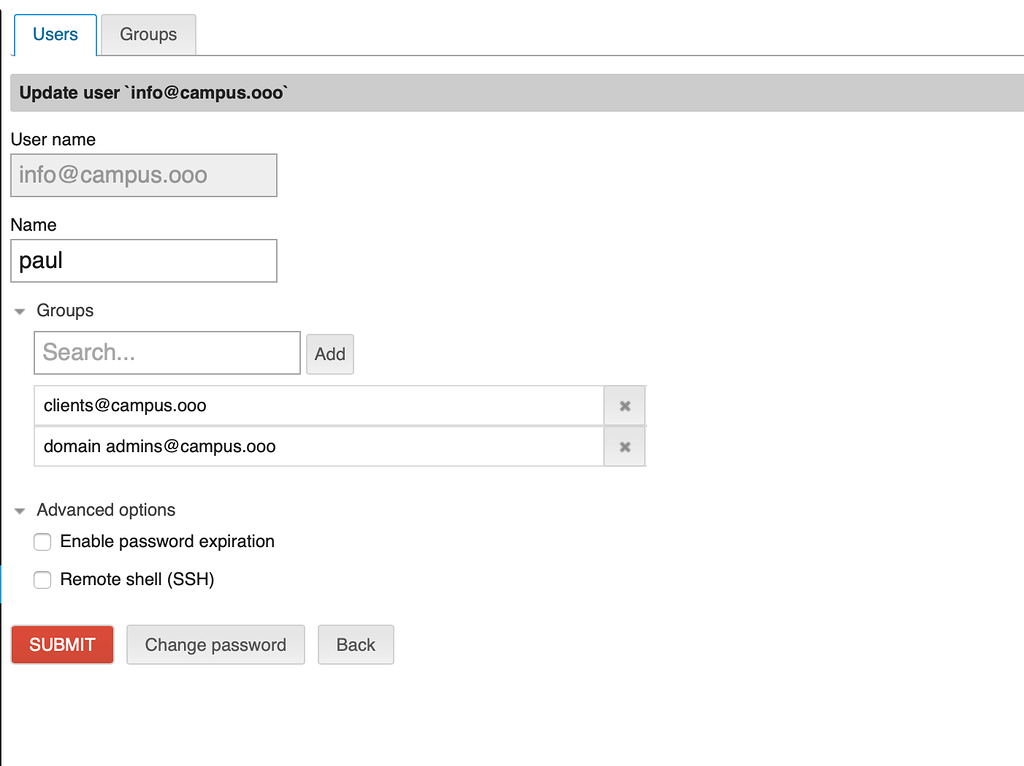 Active Directory - Change email on users - Support - NethServer Community