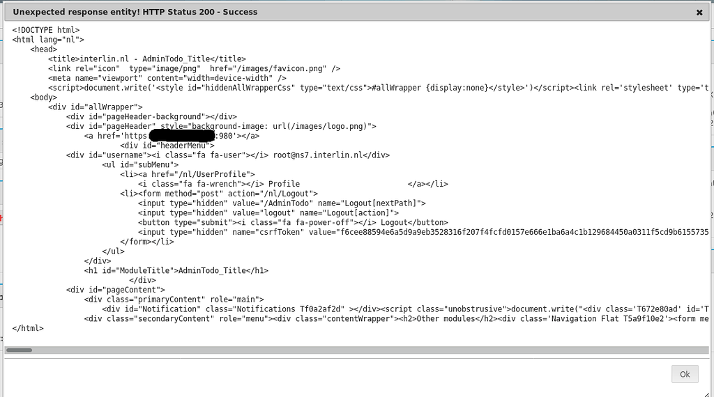 Webinterface error in firefox - Support - NethServer Community