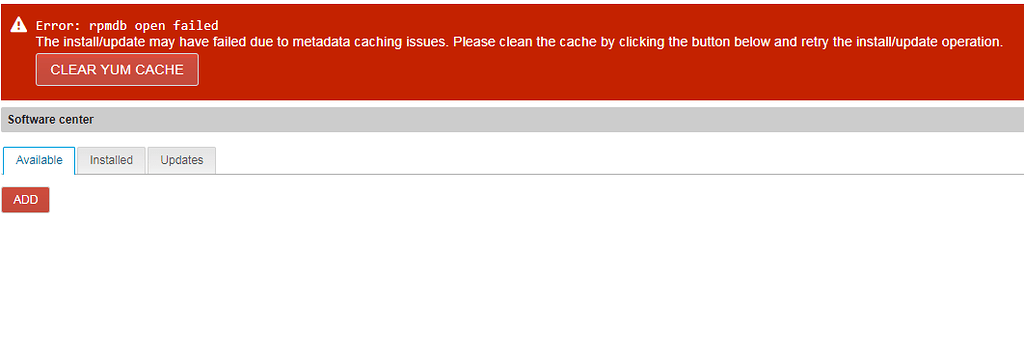 Yum rpmdb failed - Support - NethServer Community