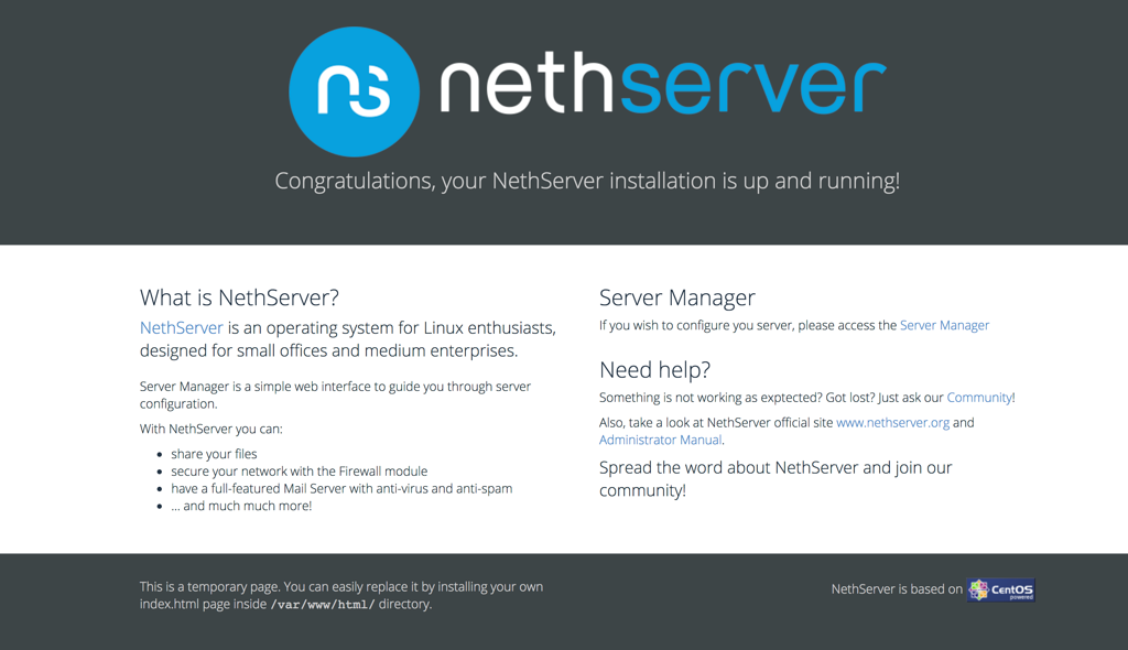 Reverse Proxy redirecting to default nethserver web page - Support ...