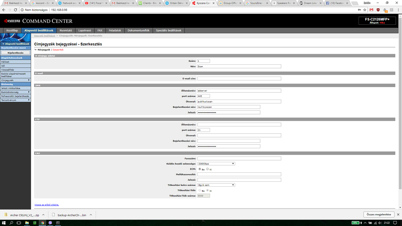 Network scanner authentication - Support - NethServer Community