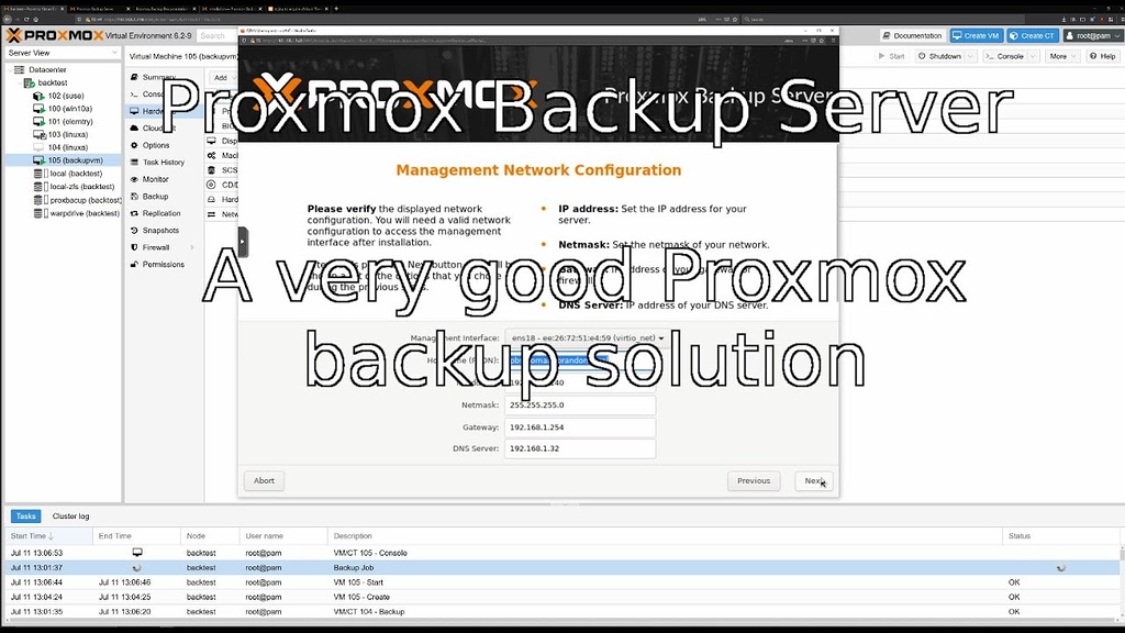 New backup solution for proxmox - Chat - NethServer Community