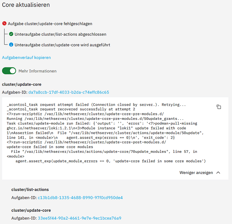 Update went wrong - Support - NethServer Community