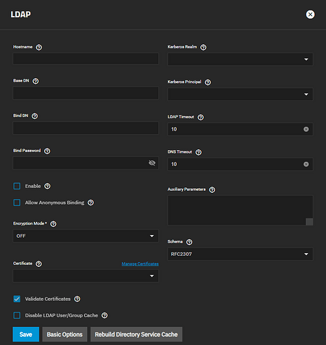 LDAPAdvancedOptionsSettings