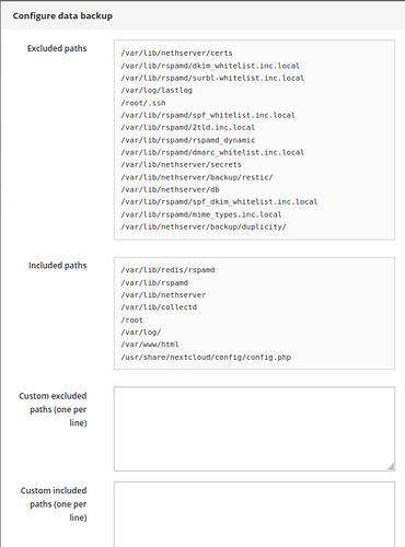 Backup - paths