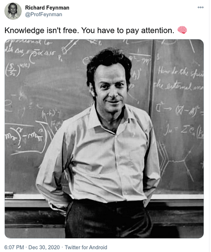 0_Knowledge is not free. You have to pay attention