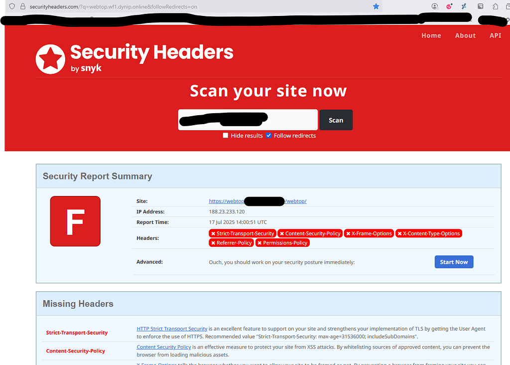 HTTPS Security headers for NS8 apps - Feature - NethServer Community