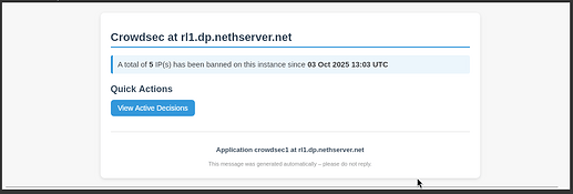 Email notification after 5 decisions, custom threshold