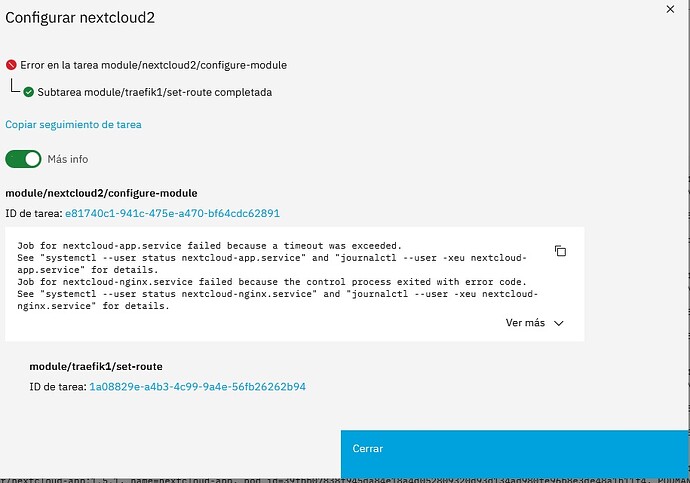 Netxcloud fail install - Support - NethServer Community