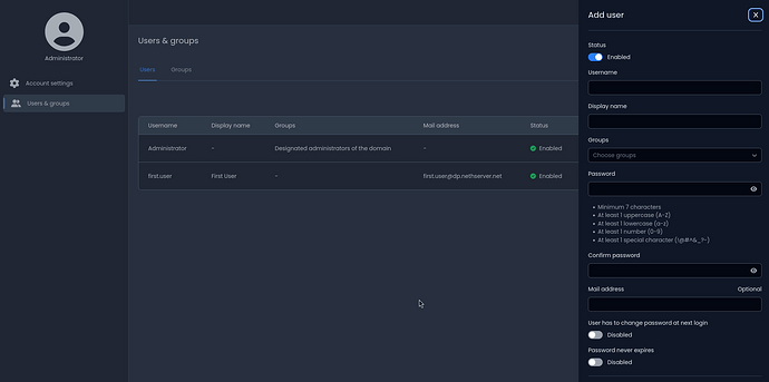 Set flags from user portal