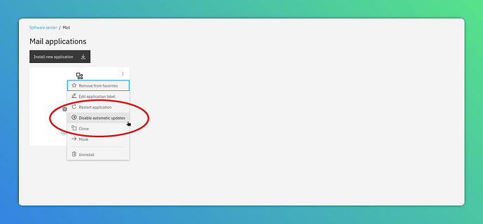 Disable Mail app only