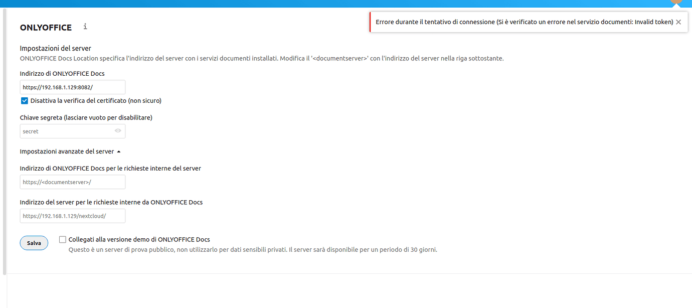 New problem with OnlyOffice - Support - NethServer Community