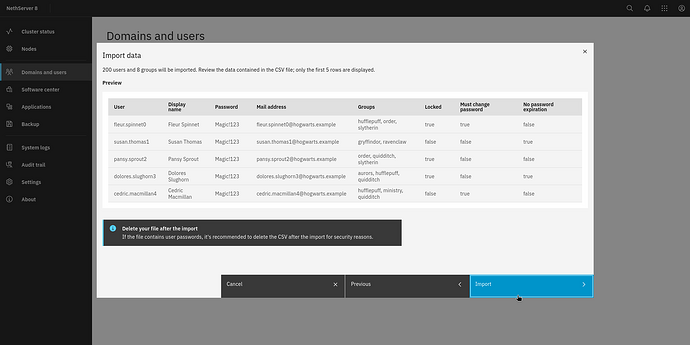 3. Review and confirm
