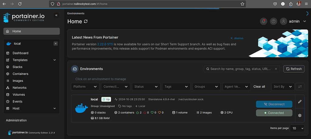 Portainer - first draft - App - NethServer Community