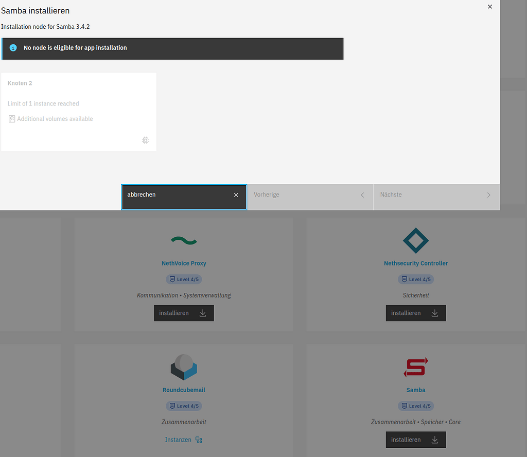 Not able to install Samba - Support - NethServer Community