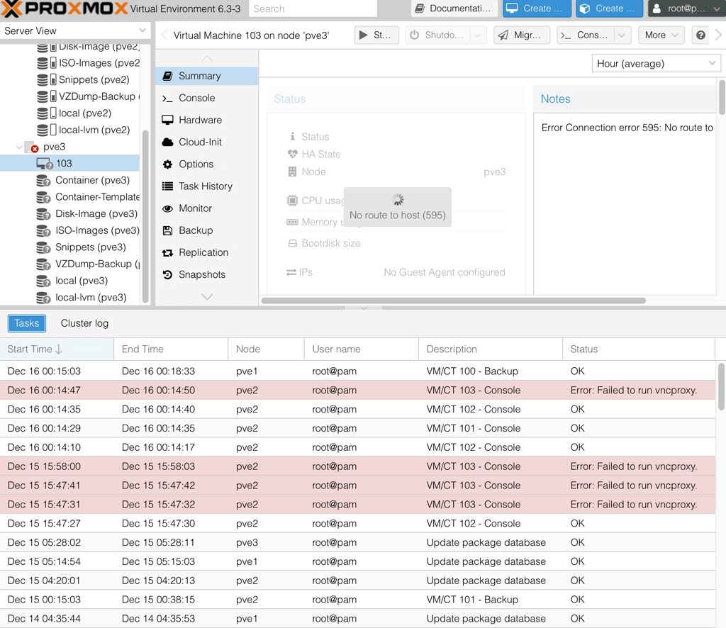 Proxmox 6.3-3: Node crashed - Support - NethServer Community