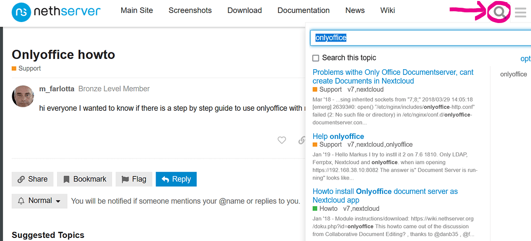 How to use Onlyoffice with Nextcloud - Support - NethServer Community