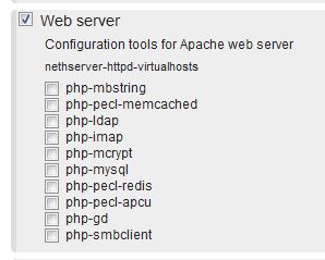 Webserver-packages