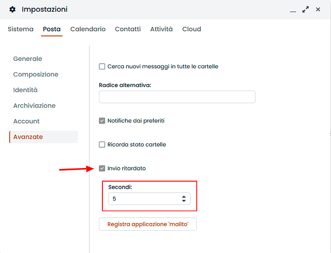 Delayed email sending