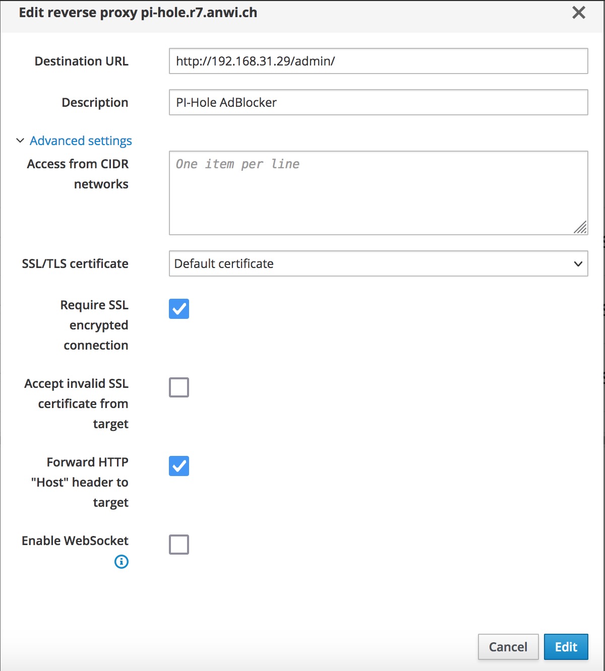 How to get reverse proxy working? - Support - NethServer Community